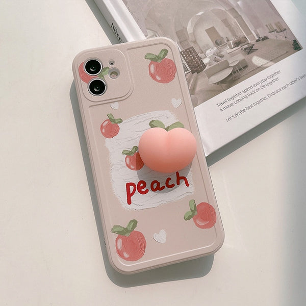 3D Jiggly Pig Butt Transparent Phone Case For iPhone 13 12 11 Pro Xs Max X Xr 7 8 Plus Se2 Shockproof Silicone Cover