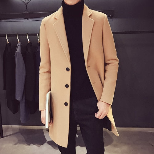 Men's 2021 High Fashion Trench Coat