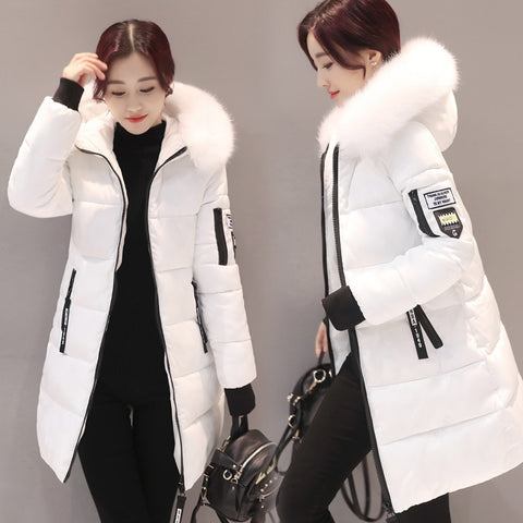 Women's Long Hooded Winter Jacket