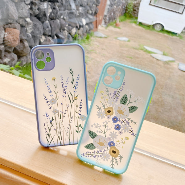 Beautiful Matte Transparent 3D Flower Case For iPhone