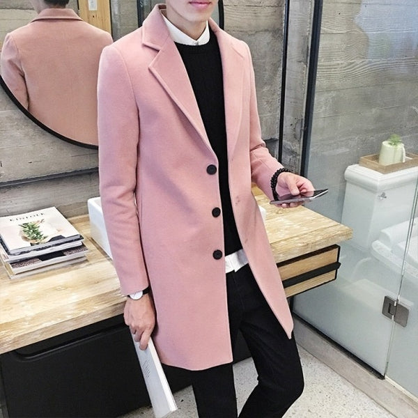 Men's 2021 High Fashion Trench Coat